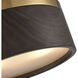 Engel 2 Light 12 inch Satin Brass Flush Mount Ceiling Light in Ebony