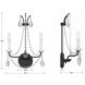 Karrington Sconce Wall Light in Matte Black