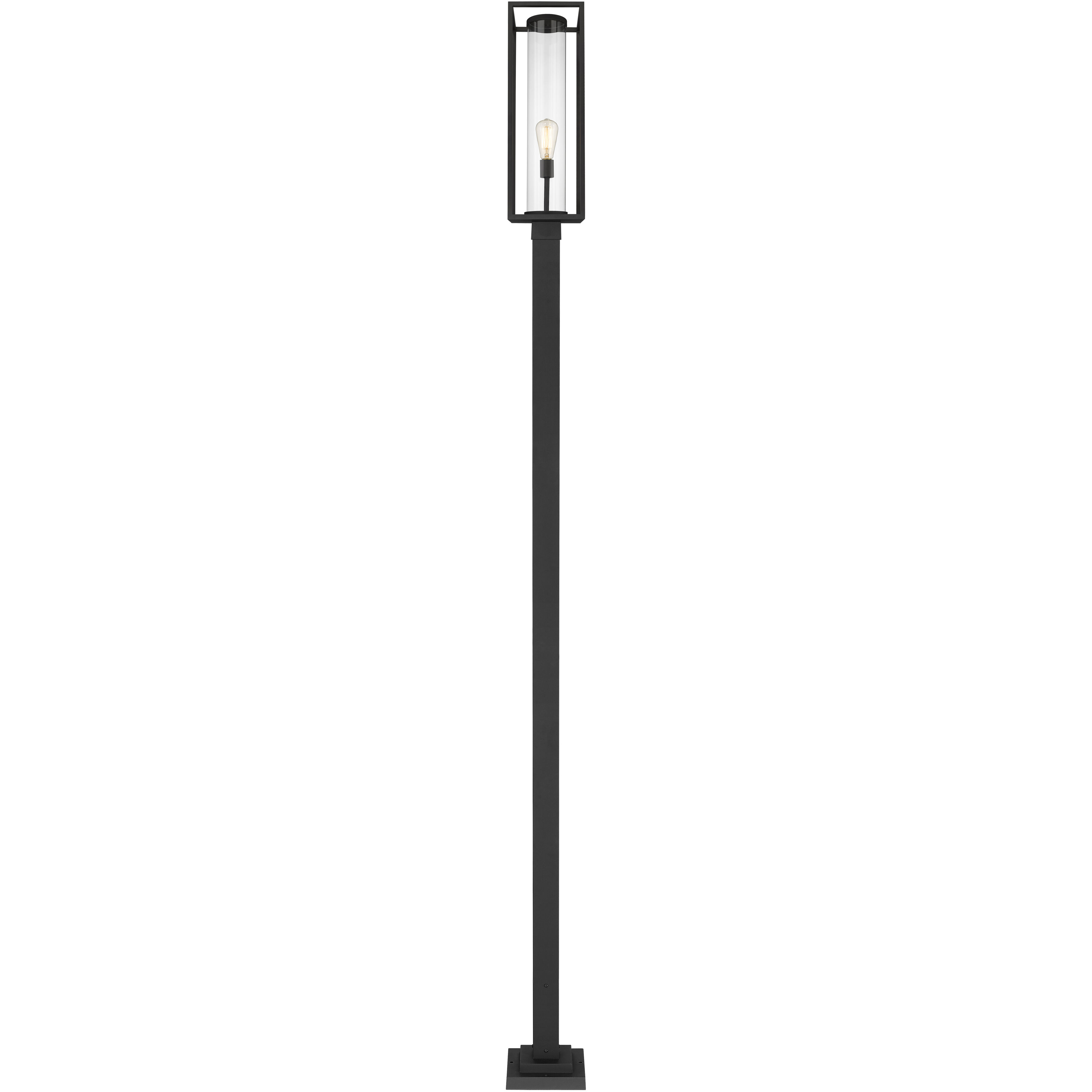 Dunbroch 1 Light 120.25 inch Black Outdoor Post Mounted Fixture