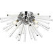 Sienna 4 Light 18 inch Chrome Wall Sconce Wall Light, can be Flush Mounted