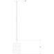 Moonstone 1 Light 8 inch Chinois Silver Leaf Pendant Ceiling Light, Aviva Stanoff Collection
