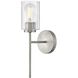 Leta 1 Light 7.5 inch Brushed Nickel Bath Light Wall Light