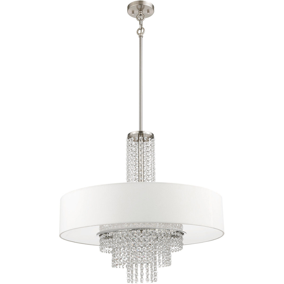 Carlisle 5 Light 25 inch Brushed Nickel Pendant Ceiling Light