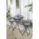 Anita 57.5 X 39.8 inch Black Side Table