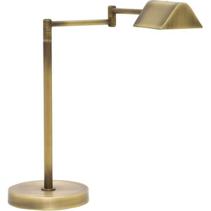 House of Troy Delta 18 inch 6 watt Antique Brass Table Lamp Portable Light D150-AB - Open Box