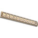 Tessera LED 38 inch Novel Brass with Salt White Vanity Light Wall Light