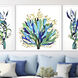 Sea Life Blue and Green and Multi and Turquoise Framed Art, The Studio