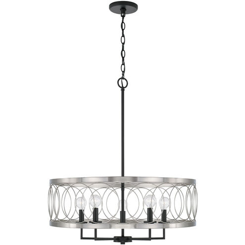 Madeline 4 Light 25 inch Black Tie Pendant Ceiling Light