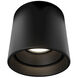Downtown LED 3.5 inch Black Outdoor Flush Mount in 4000K, dweLED