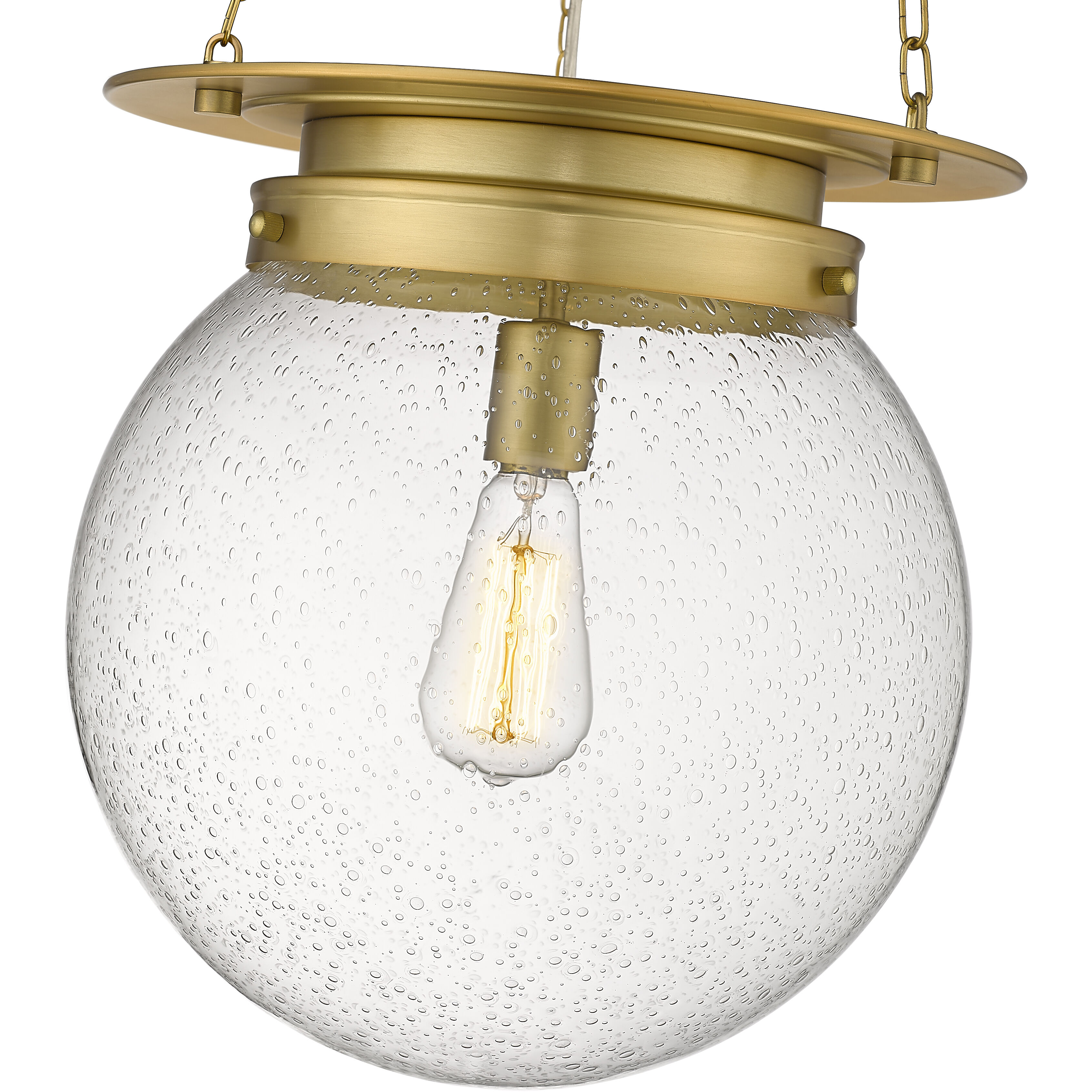 Calhoun 1 Light 13 inch Heritage Brass Pendant Ceiling Light