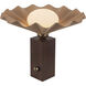 Furrow 13.5 inch 60 watt Peach Table Lamp Portable Light