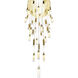 Olinda LED 33 inch Satin Gold Chandelier Ceiling Light