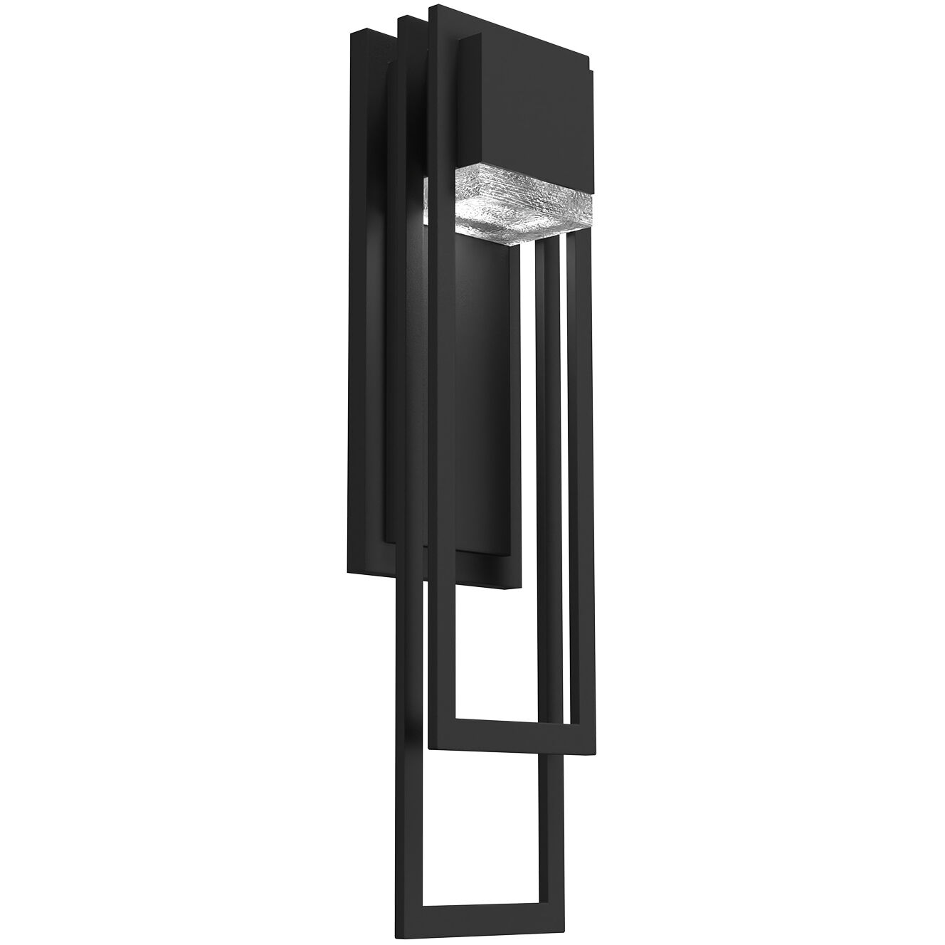Cascade LED 18 inch Textured Black Outdoor Sconce