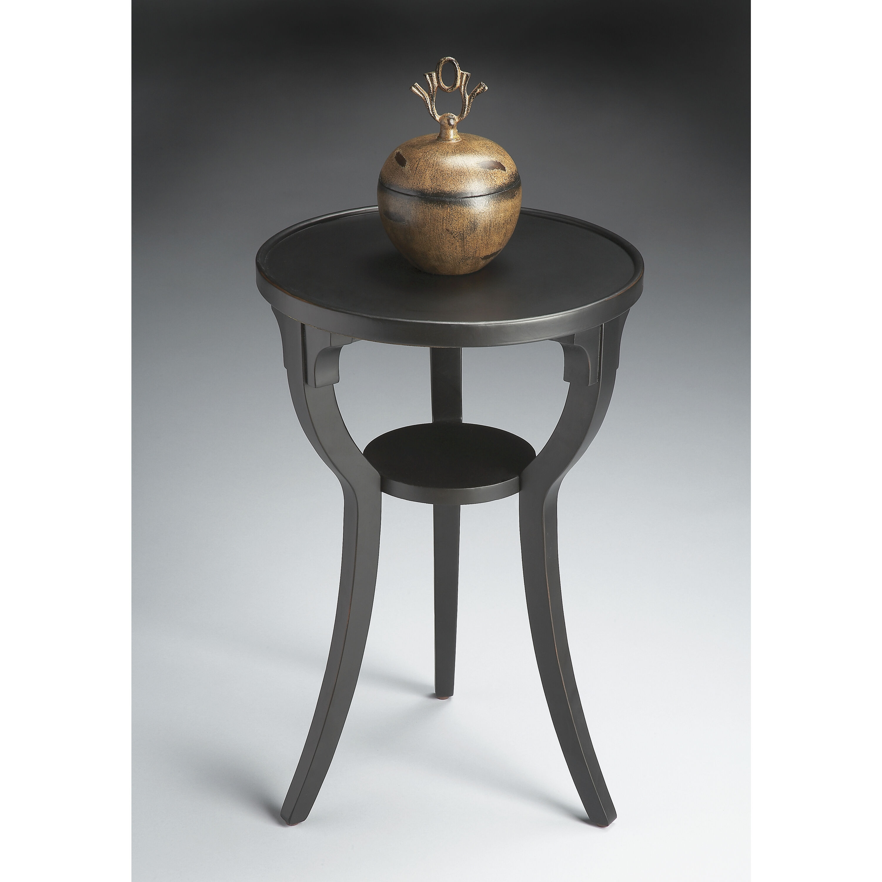 Masterpiece Dalton  24 X 16 inch Black Licorice Accent Table, Round