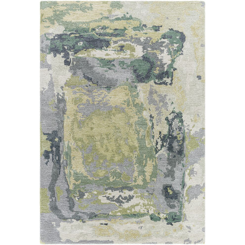Kavita 120 X 96 inch Ash / Sage / Light Silver Handmade Rug in 8 x 10