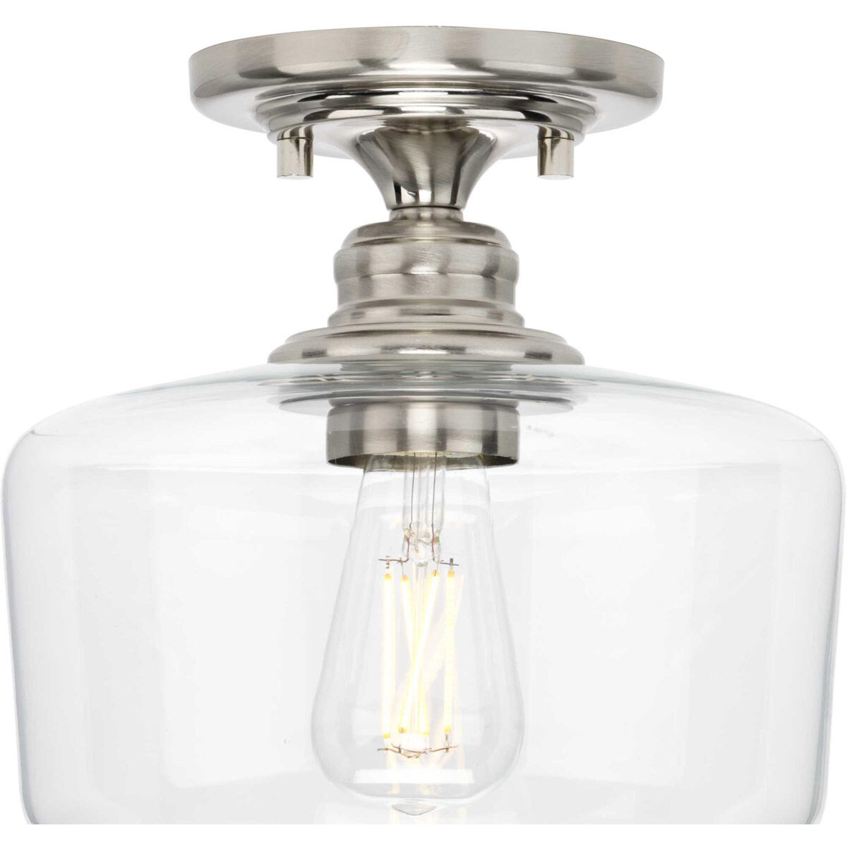 Aiken 1 Light 9 inch Brushed Nickel Flush Mount Ceiling Light