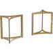 Mendoza Gold Dining Table Base, Set Of 2