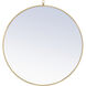 Eternity 32 X 32 inch Brass Wall Mirror