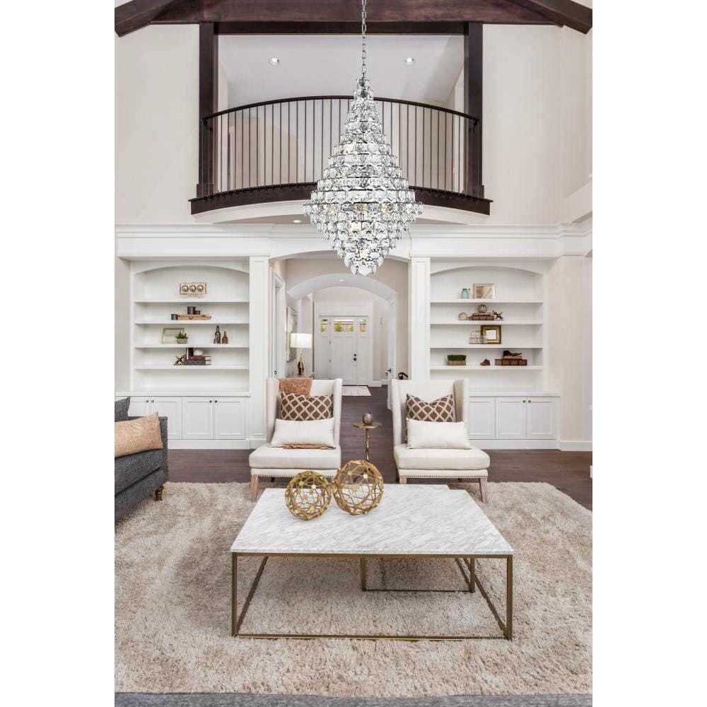 Adaline 38 Light 36 inch Chrome Chandelier Ceiling Light