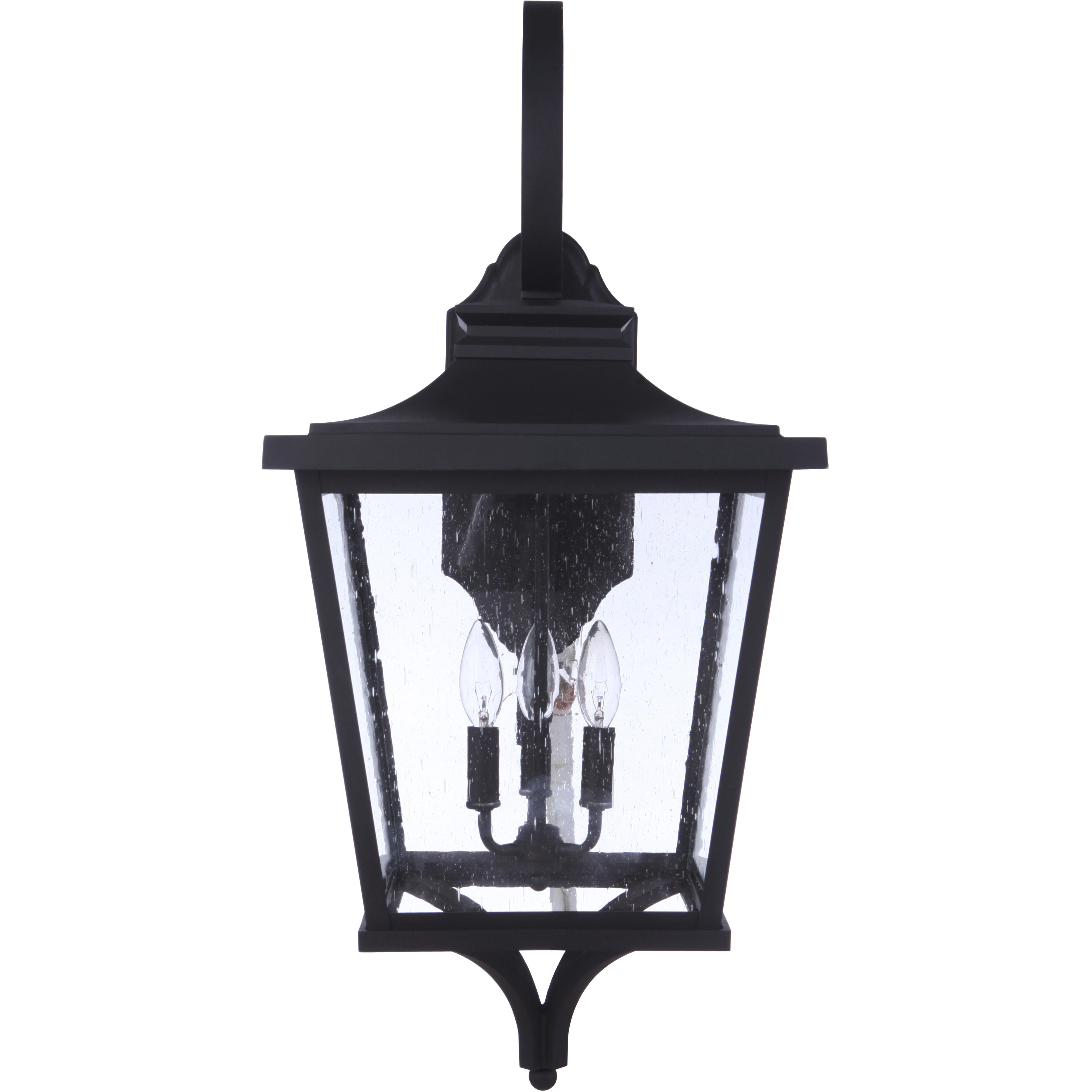 Tillman 3 Light 30.5 inch Textured Black Outdoor Wall Lantern