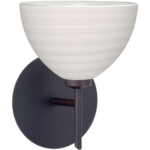 Brella LED 6 inch Bronze Mini Sconce Wall Light in Chalk Glass
