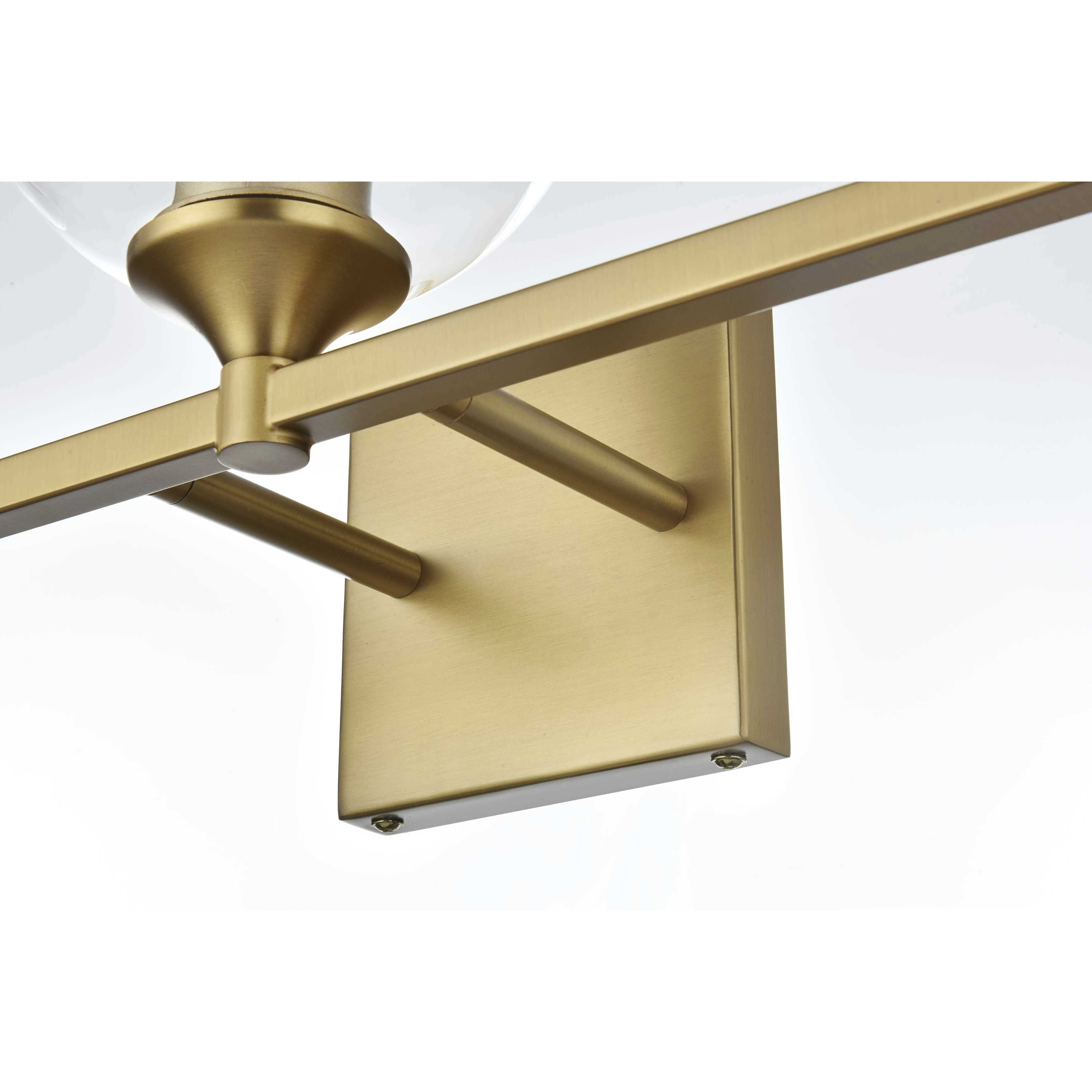 Eero 3 Light 25 inch Satin Gold Bath Sconce Wall Light