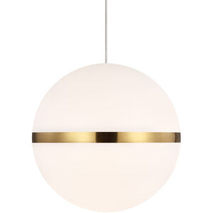 Sean Lavin Mini Hanea 1 Light 12 Natural Brass Low-Voltage Pendant Ceiling Light in Incandescent, MonoRail