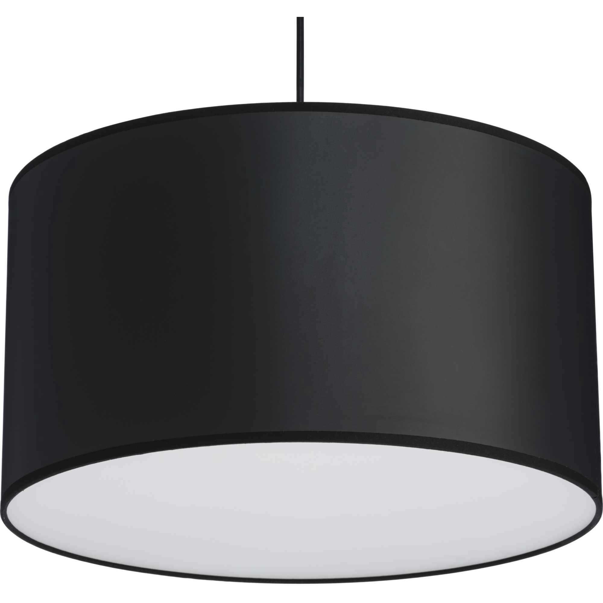 Markor 3 Light 18.12 inch Brushed Nickel/Matte Black/Vintage Brass Drum Pendant Ceiling Light in Black Parchment