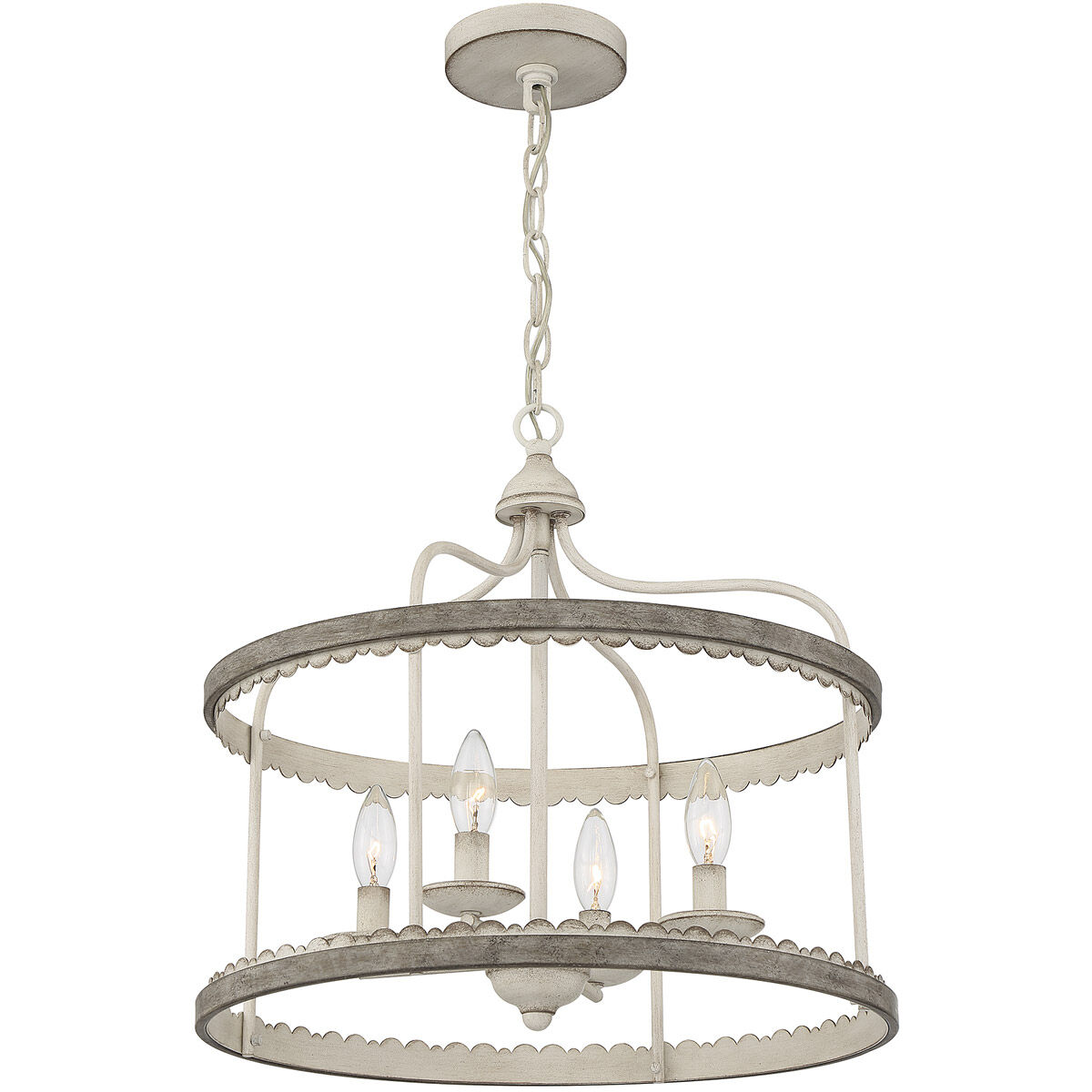White shabby chic ceiling light sales