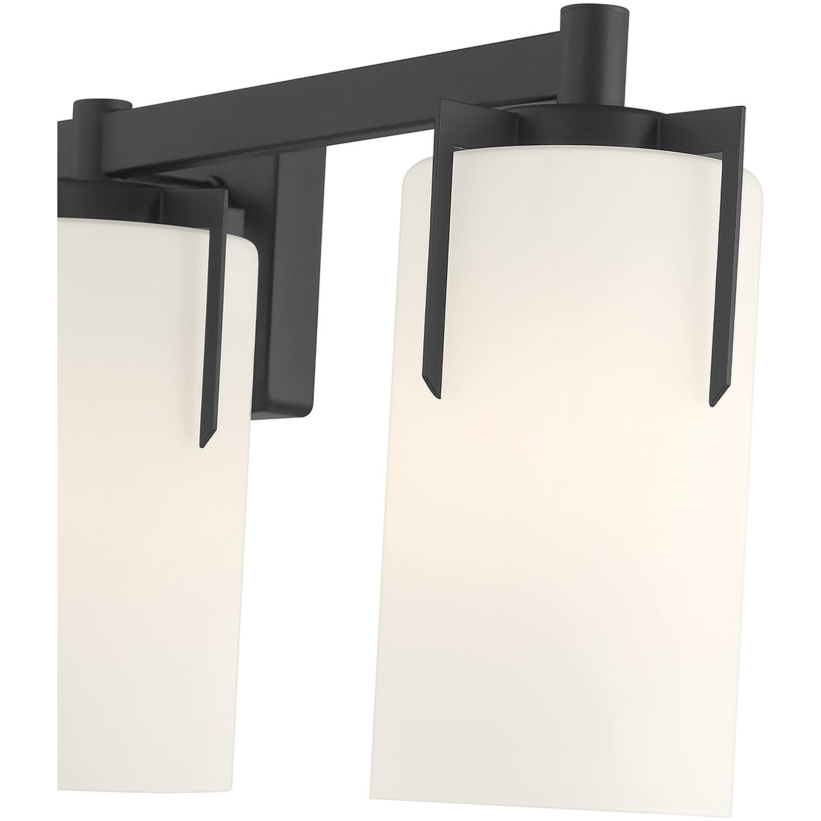 Froselle 4 Light 30.5 inch Matte Black Bathroom Vanity Light Wall Light