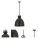 Newton Bell 1 Light 16 inch Matte Black Pendant Ceiling Light