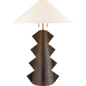 Kelly Wearstler Senso 33 inch 60 watt Crystal Bronze Table Lamp Portable Light, Large
