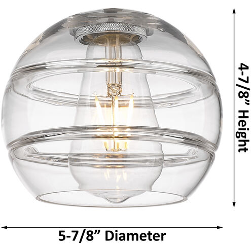 Ballston Rochester 1 Light 5.88 inch White Polished Chrome Sconce Wall Light