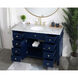 Williams 48 X 35 inch Blue and Brush Gold Vanity Sink Set