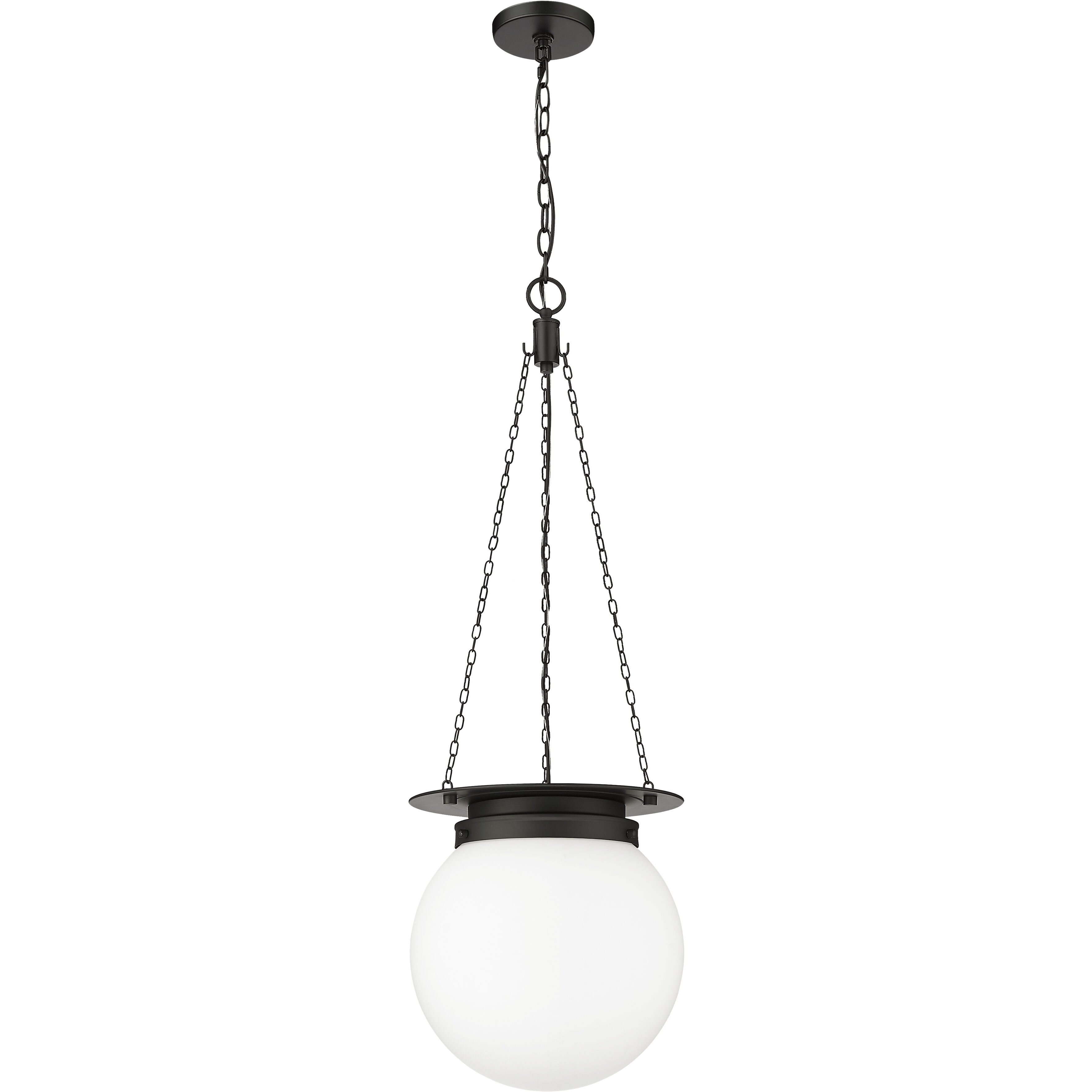 Calhoun 1 Light 13 inch Matte black Pendant Ceiling Light