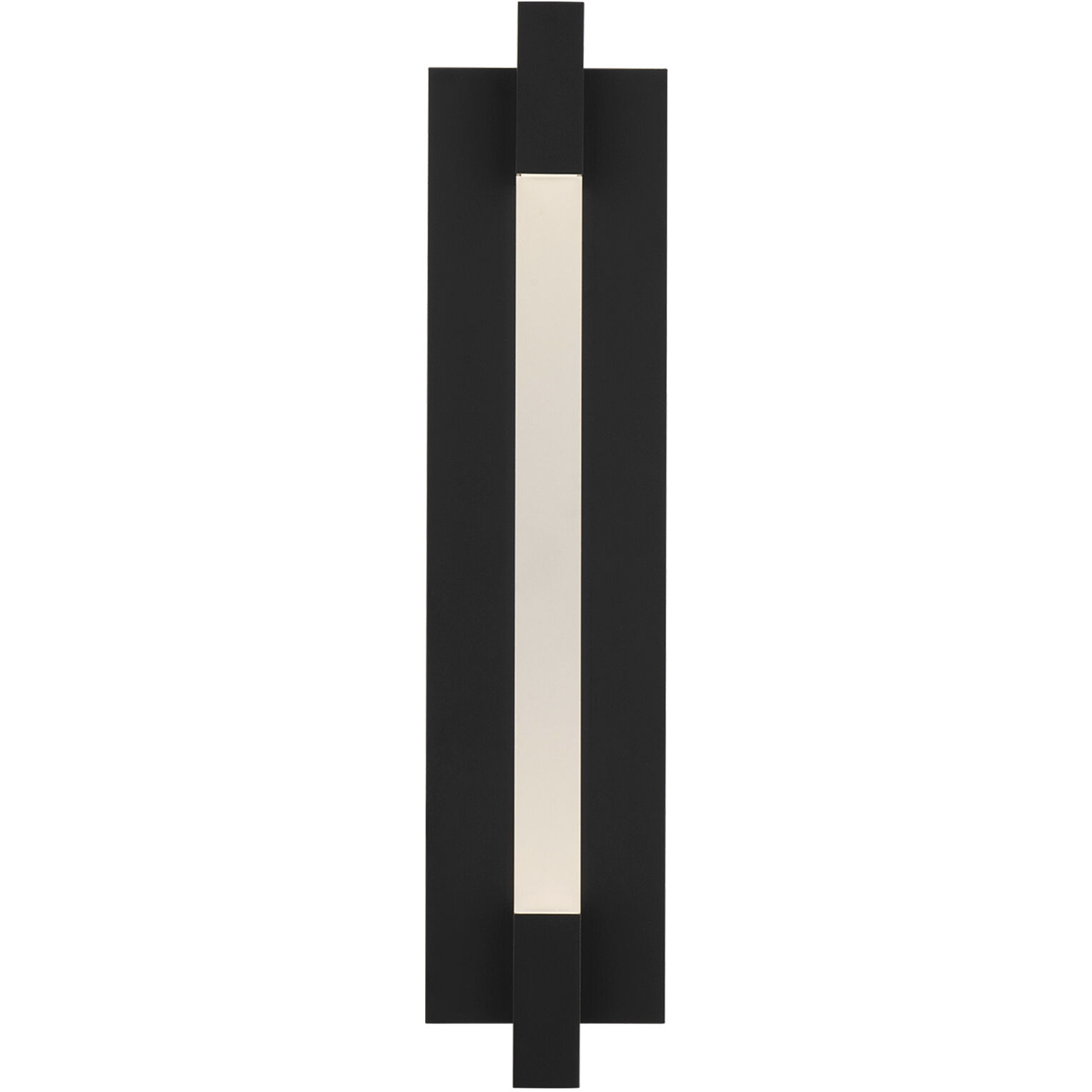 Heliograph 1 Light 24.4 inch Black Outdoor Wall Light in 3000K