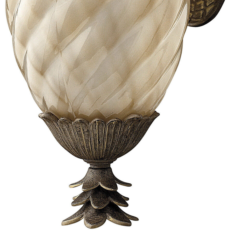 Plantation Outdoor Wall Mount Lantern in Pearl Bronze