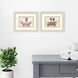 Bath Dogs Multi and Blue and Brown and Pink Framed Art, Propac