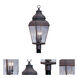 Exeter 3 Light 29.5 inch Bronze Outdoor Post Top Lantern