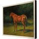 Animals Collection Silver Leaf Wood Shadow Box With Gold Wash Edging And Black Side Framed Art
