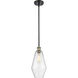 Ballston Cindyrella 1 Light 7 inch Black Antique Brass Mini Pendant Ceiling Light in Incandescent, Seedy Glass