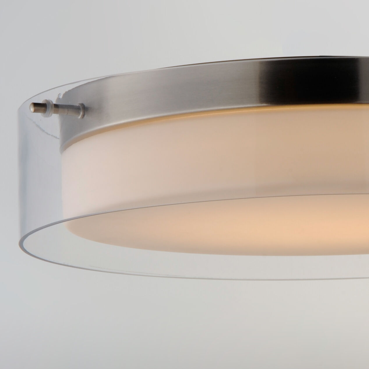 Duo LED 20 inch Satin Nickel Flush Mount Ceiling Light