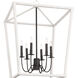 Southern Living Luella 6 Light 26.75 inch Blackened Brass Lantern, Large