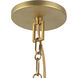 Alora Mood Scout 2 Light 13.25 inch Brushed Gold and Green Linen Pendant Ceiling Light