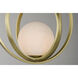 Coronet 1 Light 21 inch Satin Brass Single Pendant Ceiling Light