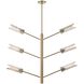 Potomac 6 Light 44 inch Aged Brass Chandelier Ceiling Light
