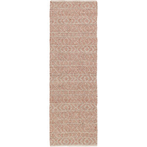 Ingrid 72 X 48 inch Orange and Neutral Area Rug, Wool, Silk, and Viscose