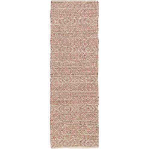 Ingrid 72 X 48 inch Orange and Neutral Area Rug, Wool, Silk, and Viscose