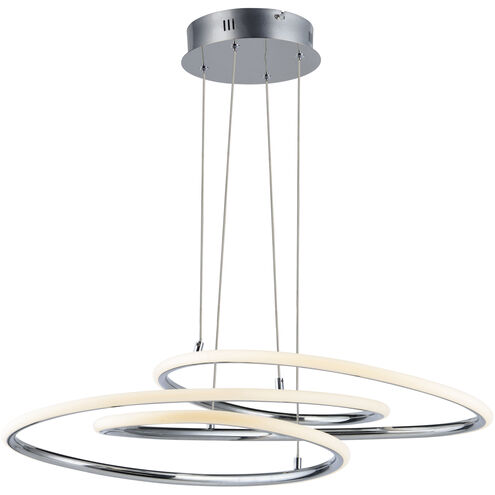 Coaster LED 20.25 inch Polished Chrome Single Pendant Ceiling Light