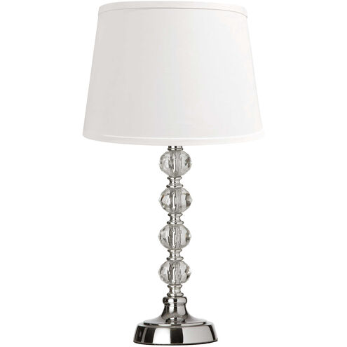 Crystal 17.5 inch 100.00 watt Polished Chrome Decorative Table Lamp Portable Light